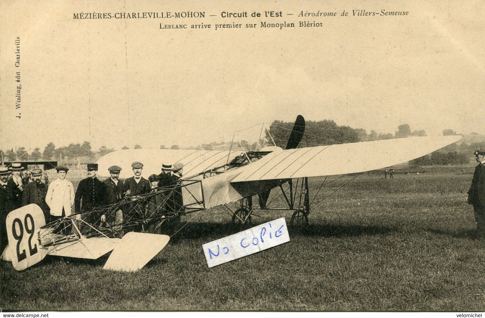 MEZIERES- CHARLEVILLE-MOHON. Aérodrome De Villers-Semeuse. LEBLANC Sur Monoplan Blériot - Charleville