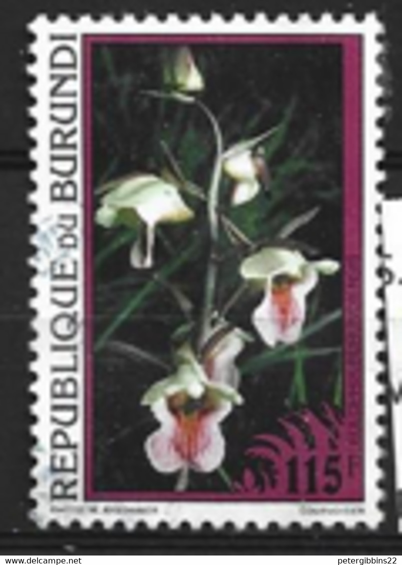 Burundi  1995    SG  1598  Flowers  Fine Used - Usati