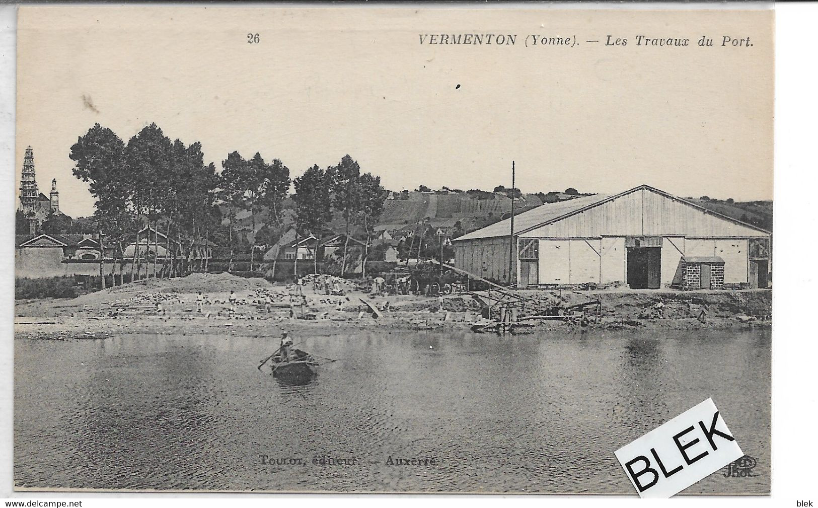 89 . Yonne .  Vermenton : Les Travaux Du Port . - Vermenton