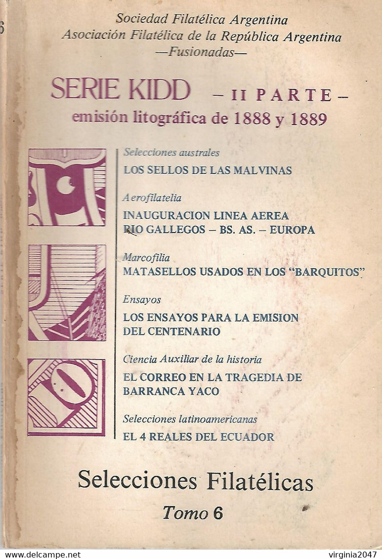 Selecciones Filatelicas Serie Kidd(II Parte) Y Varios Temas-Tomo 6-S.F.A Y A.F.R.A. Fusionadas - Español