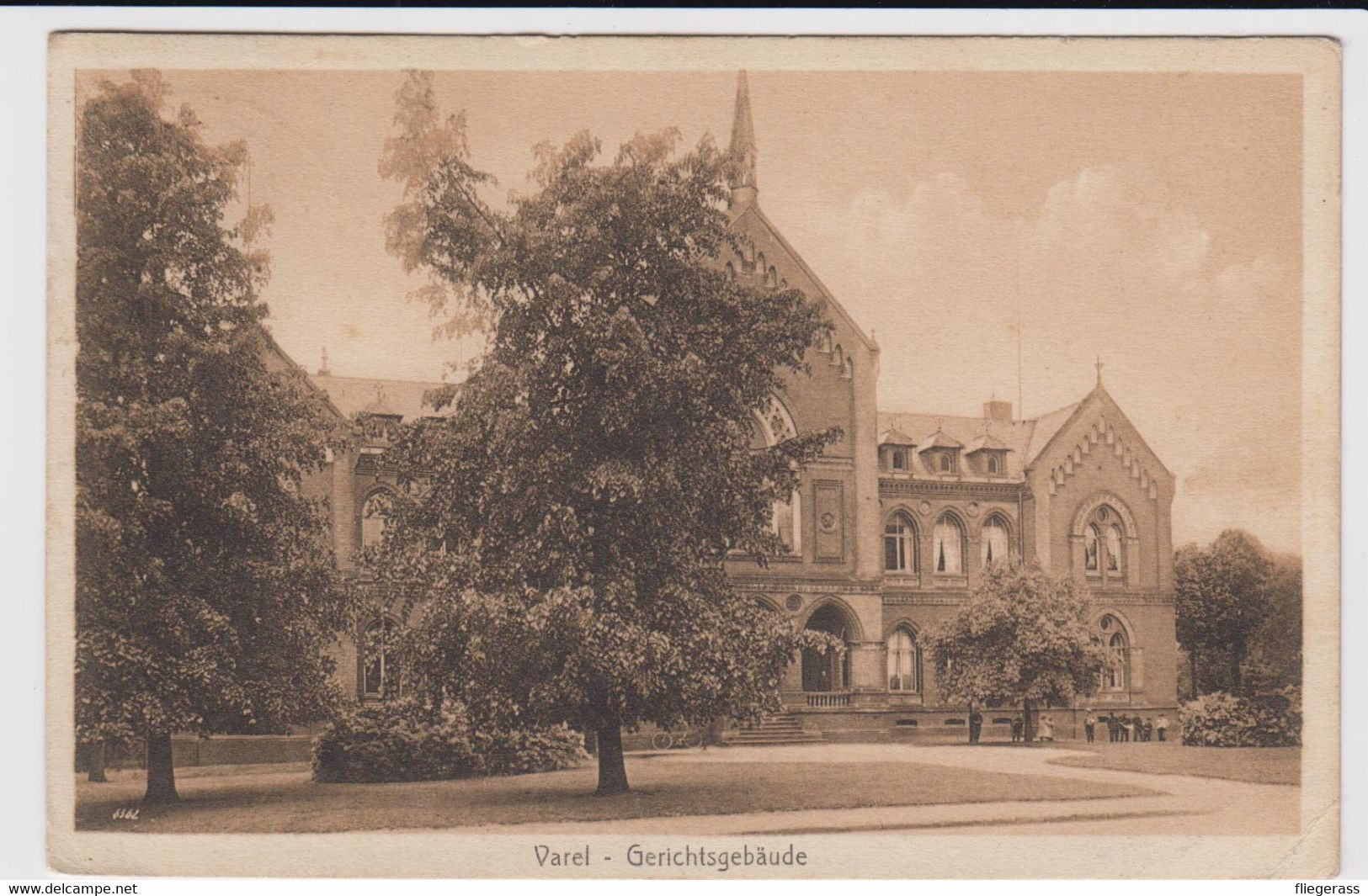 AK Varel - Gerichtsgebäude - Bahnpost Jever-Carolinensiel 1913 - Friesland - RAR - Varel