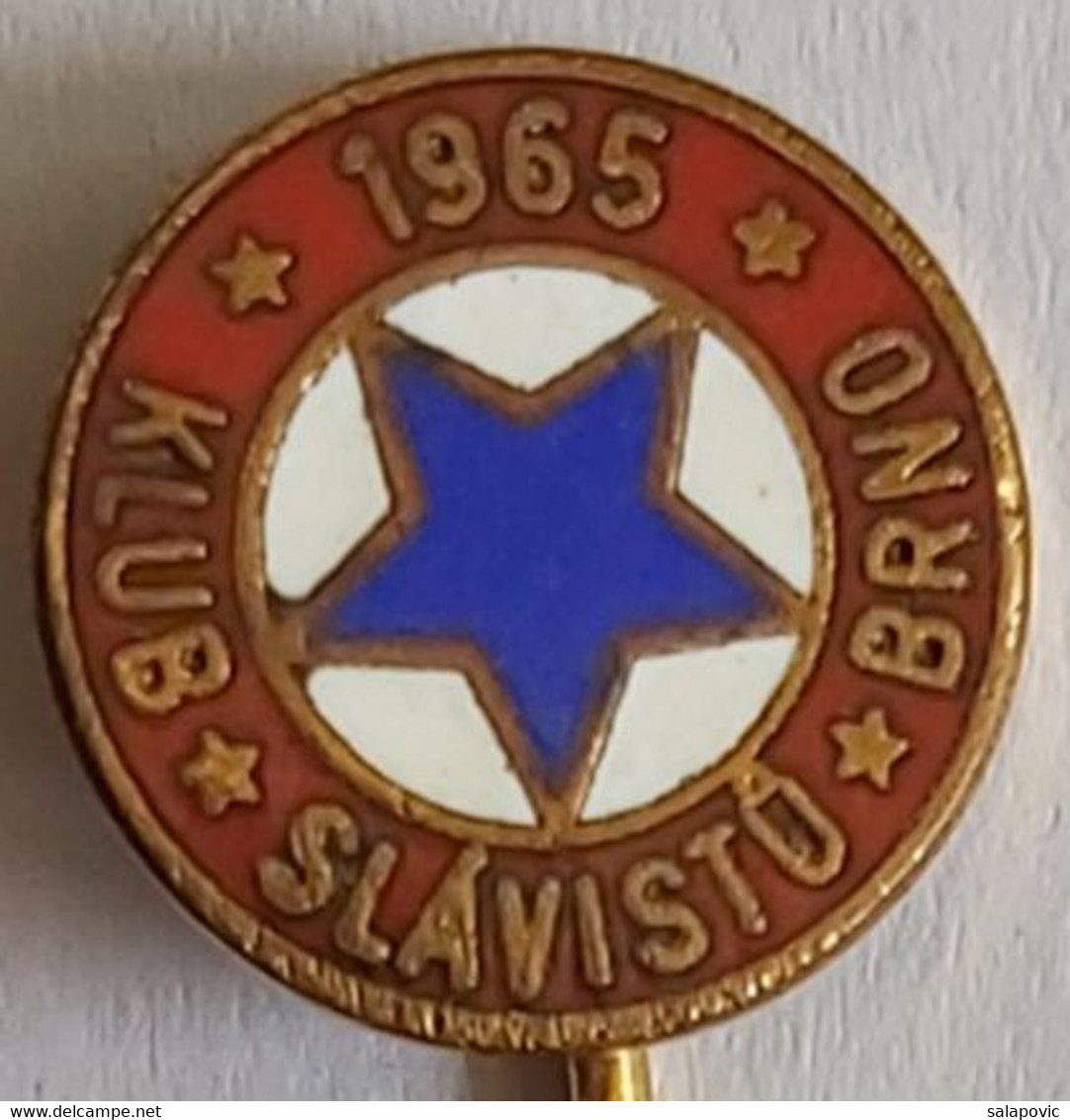 1965 Slavia Brno Slavistu Czech Republic football Soccer Club Fussball Calcio Futbol Futebol PINS BADGES A4/4 - Football