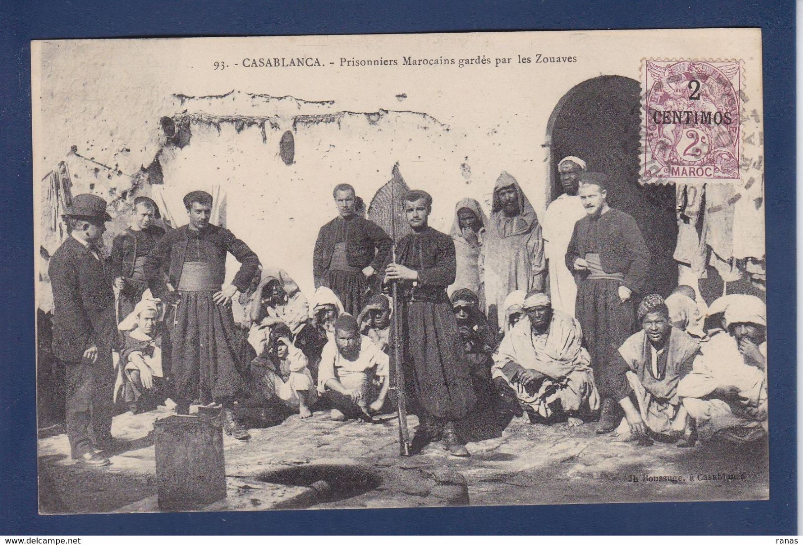 CPA Maroc > Casablanca Prisonniers Marocains Gardés Par Les Zouaves Timbré Non Circulé - Casablanca