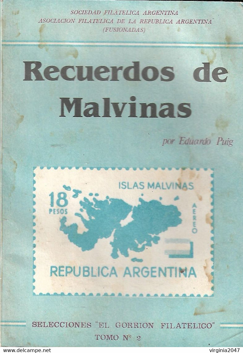 Selecciones El Gorrion Filatelico Recuerdos De Malvinas-Tomo 2-S.F.A Y A.F.R.A. Fusionadas - Spanish