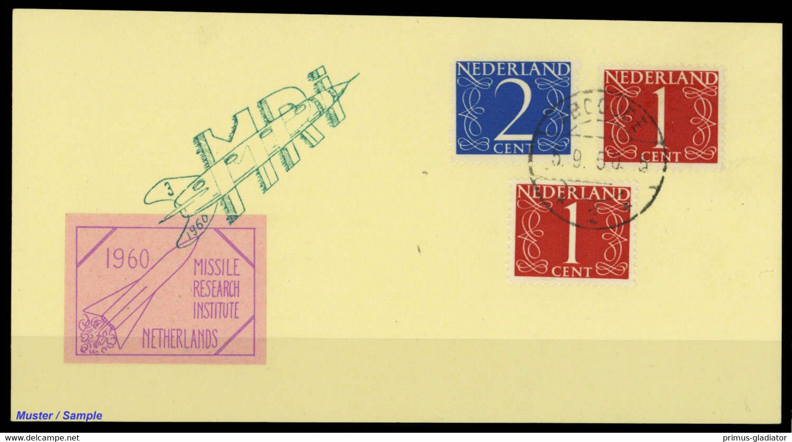 1960, Niederlande, EZ 85C2, Brief - Altri & Non Classificati