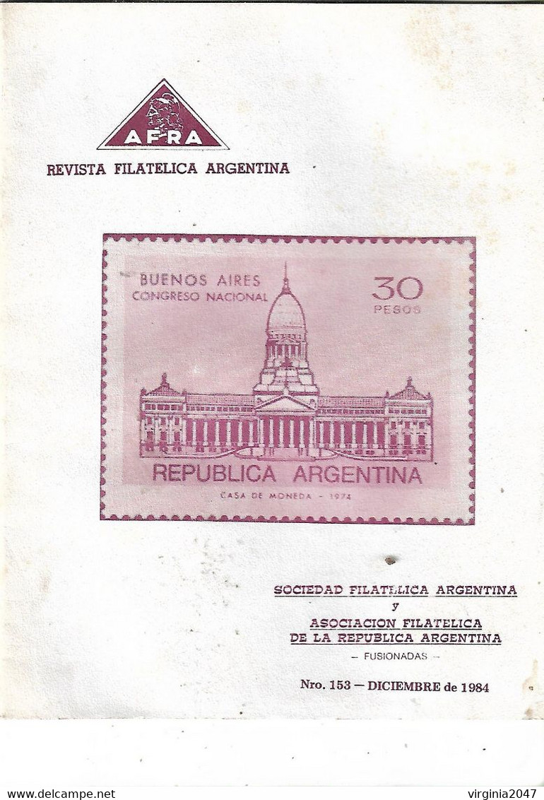 Revista Filatelica N° 153-S.F.A Y A.F.R.A. Fusionadas - Spanisch (ab 1941)