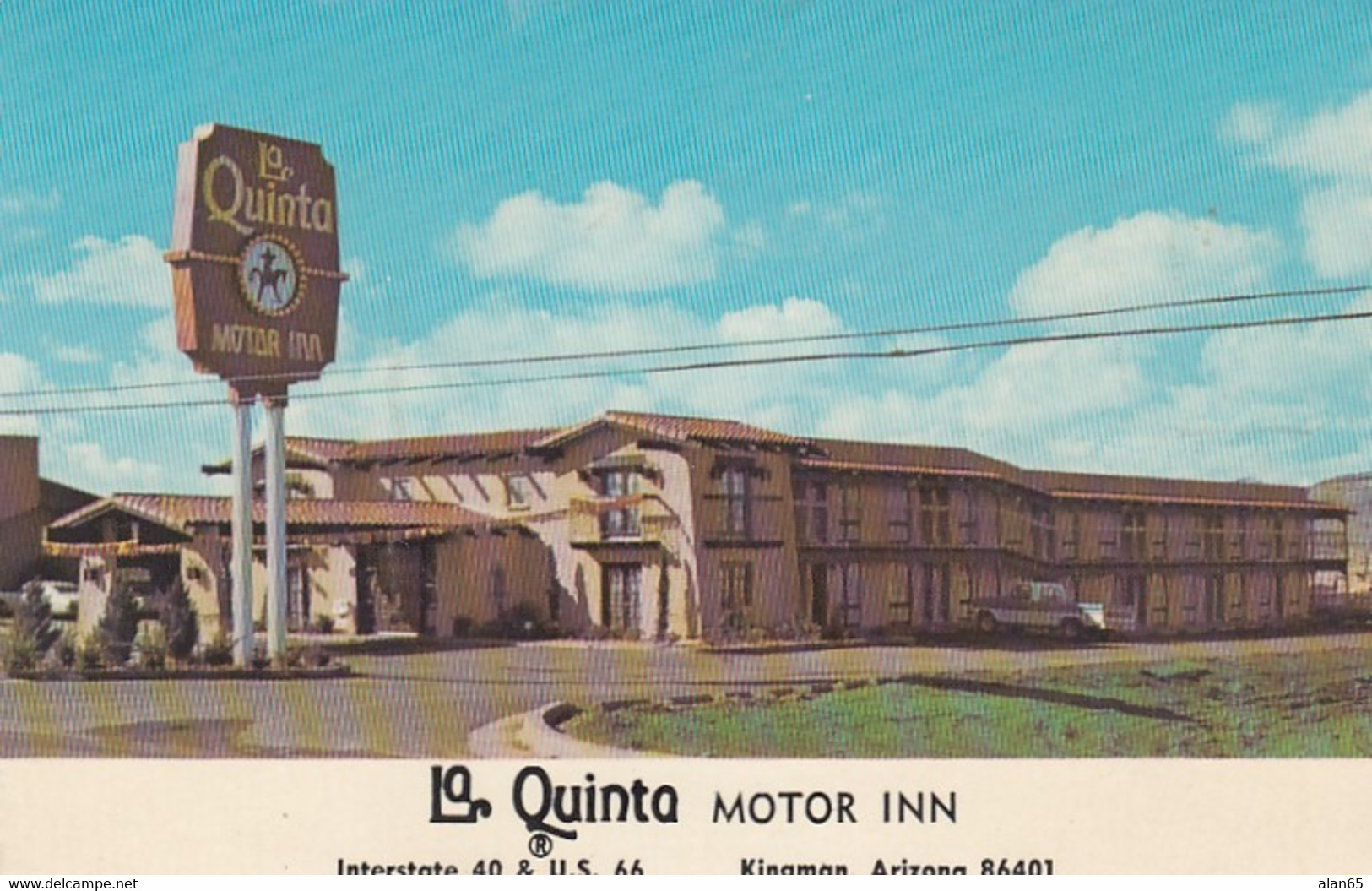 Kingman Arizona, Route 66, La Quinta Motor Inn, C1970s/80s Vintage Postcard - Route '66'