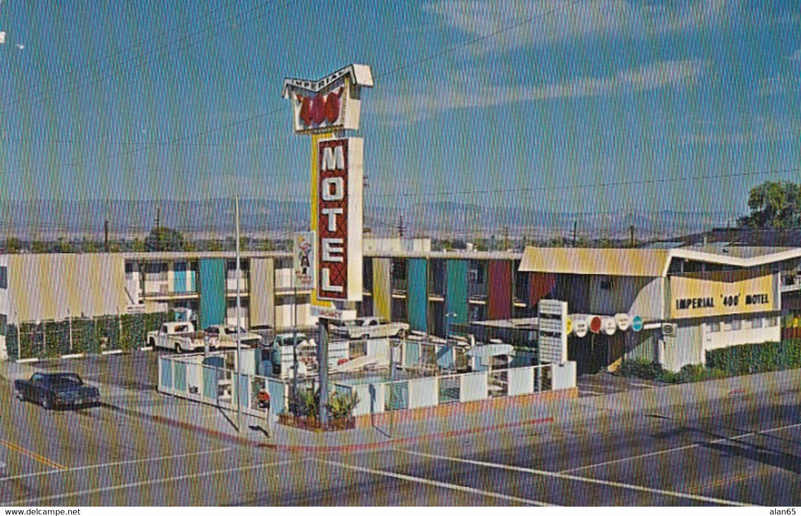 Needles California, Route 66, Imperial 400 Motel, C1960s Vintage Postcard - Route '66'