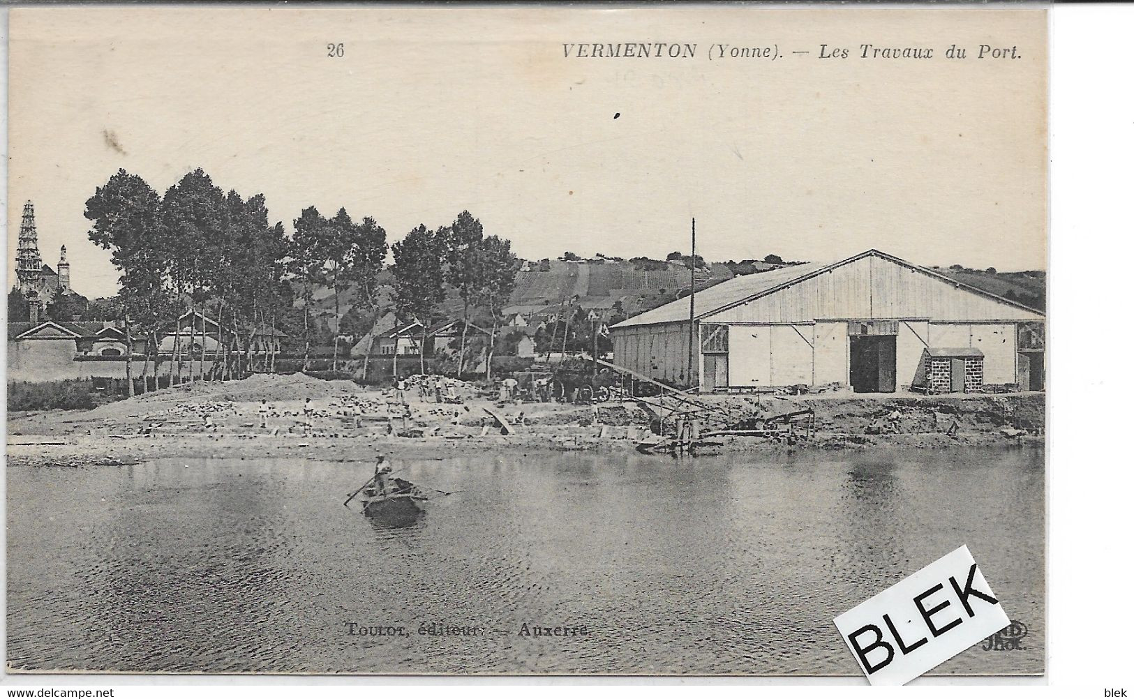 89 . Yonne .  Vermenton  : Les Travaux  Du Port . - Vermenton