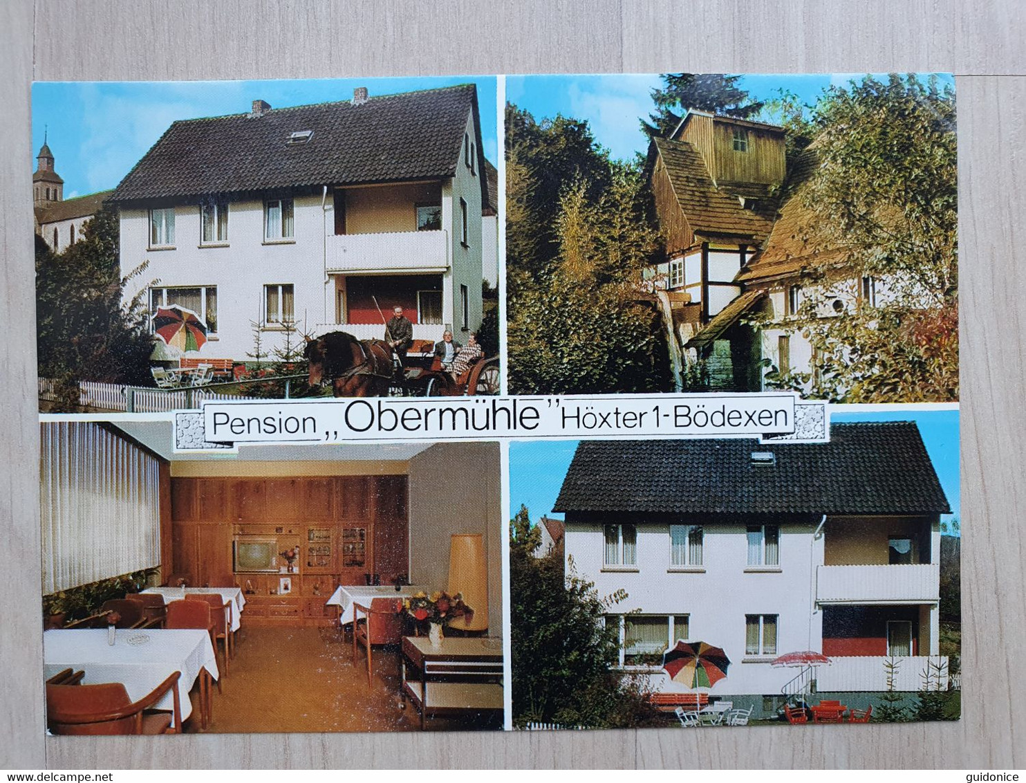 Ansichtskarte - NRW - Höxter - Pension "Obermühle" - Hoexter