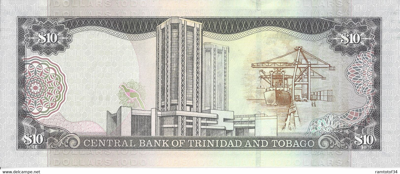 TRINITE ET TOBAGO - 10 Dollars (série 2006) - 2017 UNC - Trinidad & Tobago