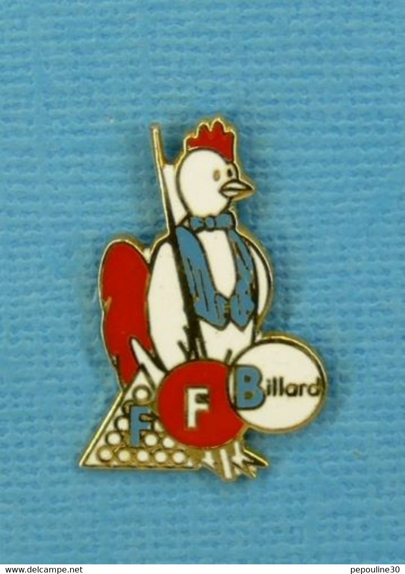 1 PIN'S //  ** FÉDÉRATION FRANÇAISE DE BILLARD ** . (Coinderoux-Corner) - Billares