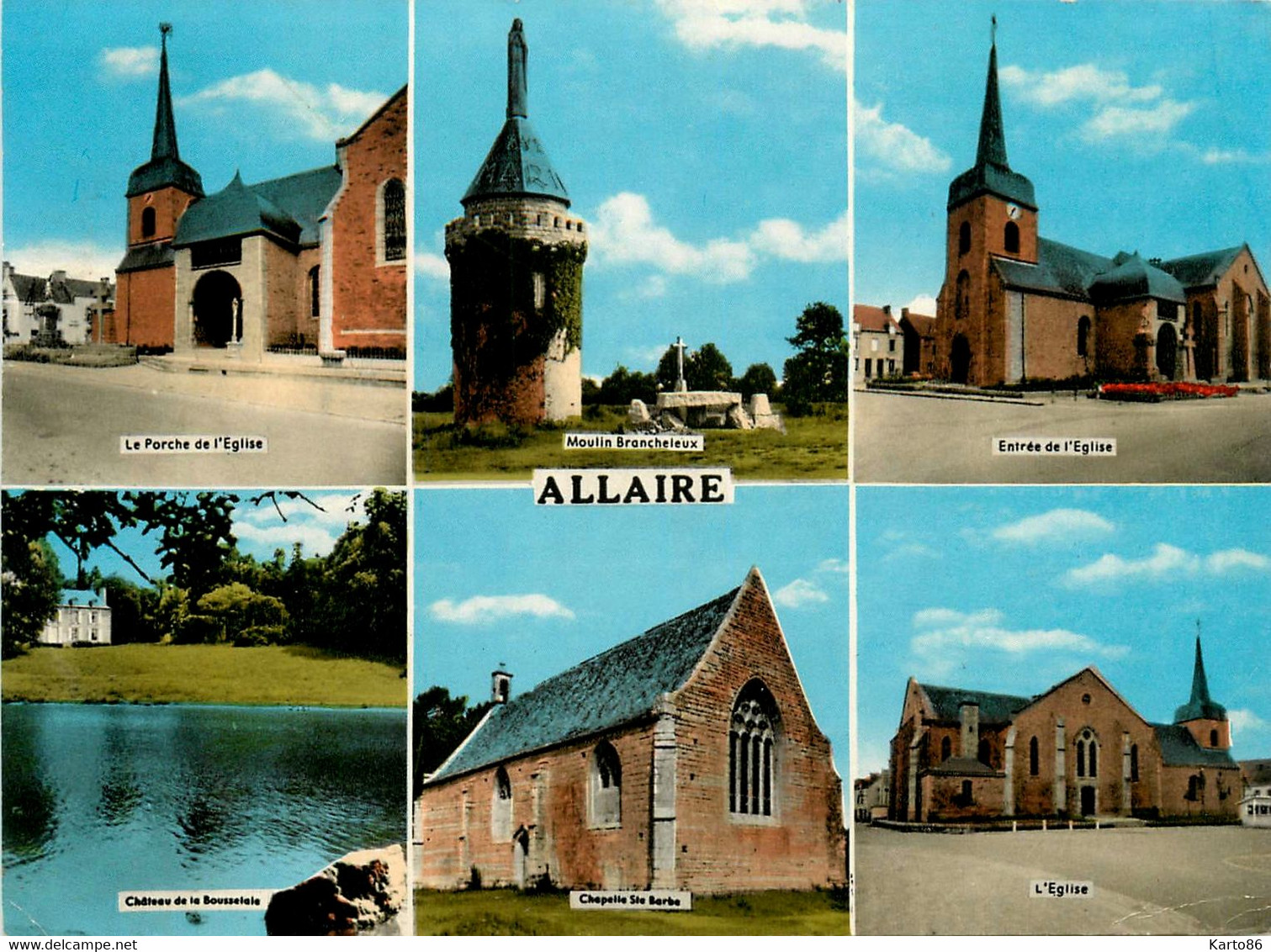 Allaire * Souvenir Du Village * Cpa 6 Vues - Allaire