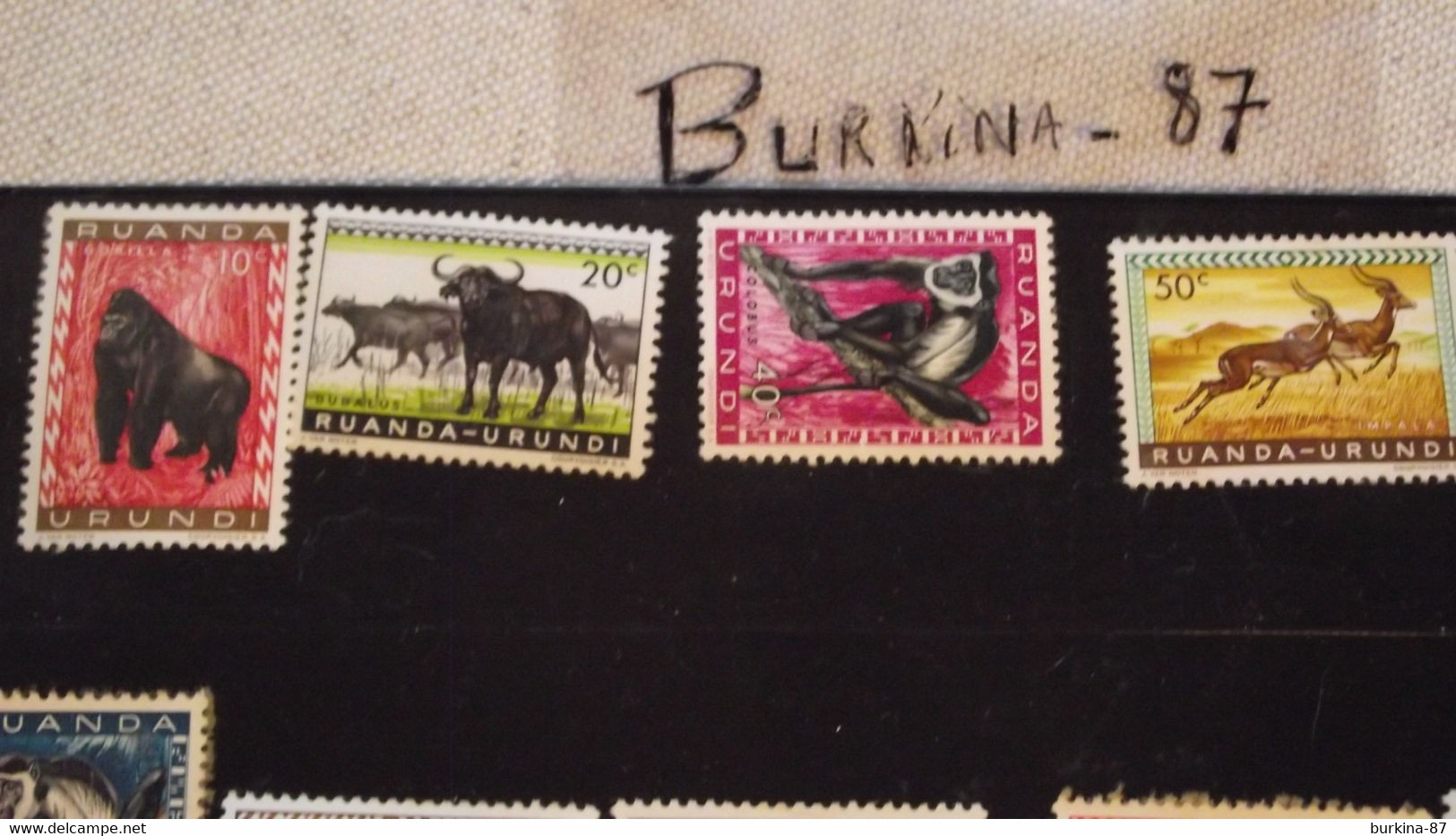 TIMBRE, RUANDA URUNDI, 1959, SERIE X12, Ex Colonies BELGES, NON OBLITERES - Ungebraucht