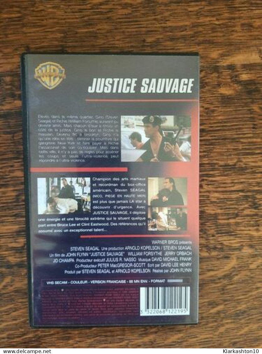 Cassette Video - Grand Cinéma Action Justice Sauvage - Avec Steven Seagal - Autres & Non Classés