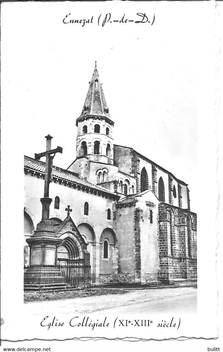 ENNEZAT - L'église (carte Double) - Ennezat