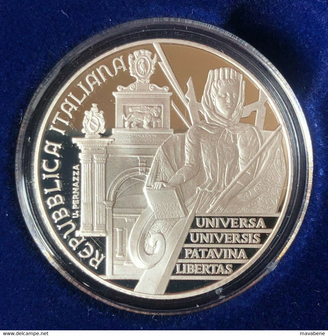 ITALIA 2022 OTTOCENTENARIO UNIVERSITA' DI PADOVA MONETA ARGENTO 5 EURO PROOF IPZS - Colecciones