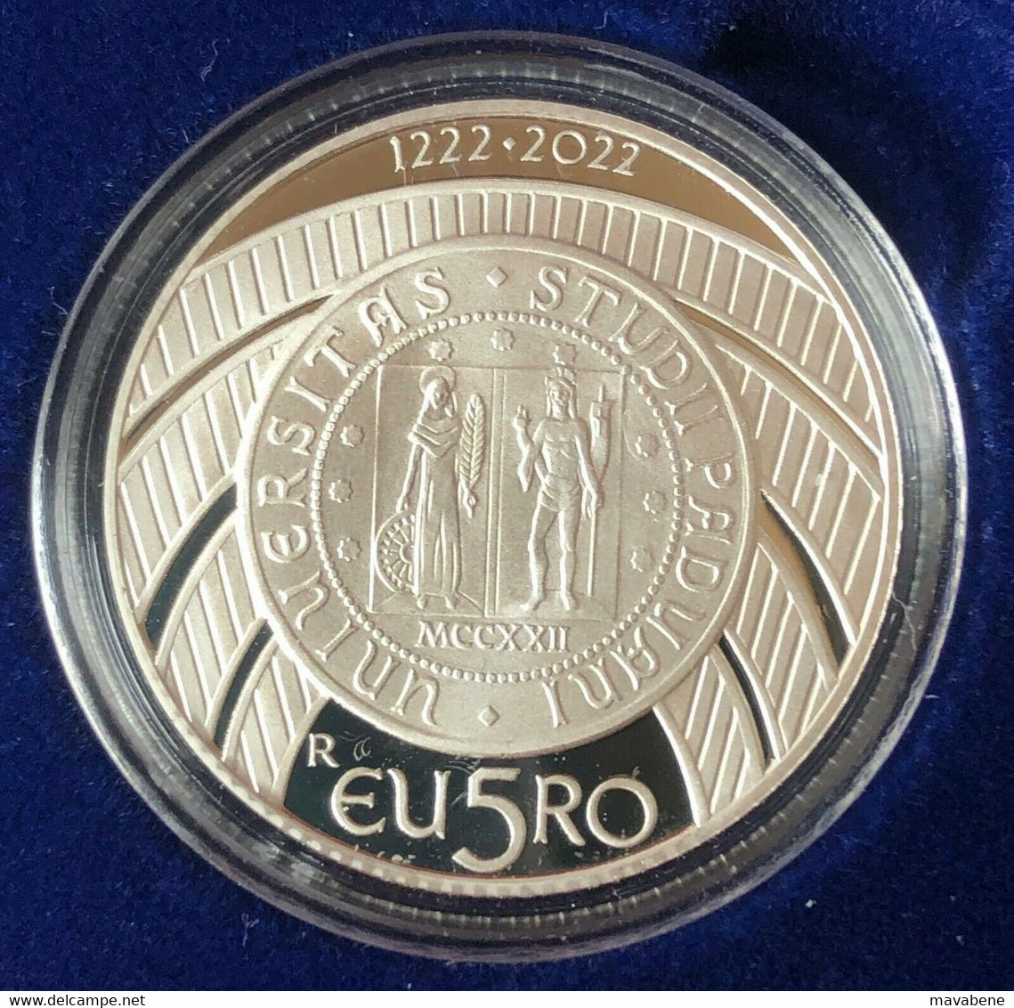 ITALIA 2022 OTTOCENTENARIO UNIVERSITA' DI PADOVA MONETA ARGENTO 5 EURO PROOF IPZS - Collections