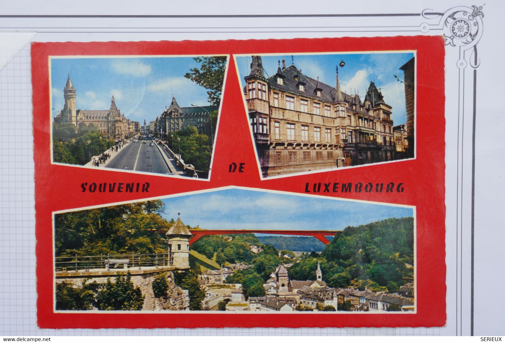 AT9 LUXEMBOURG  BELLE CARTE  1980 BACHARAGE ? POUR LA FRANCE    +  + AFFRANCH. INTERESSANT - Storia Postale