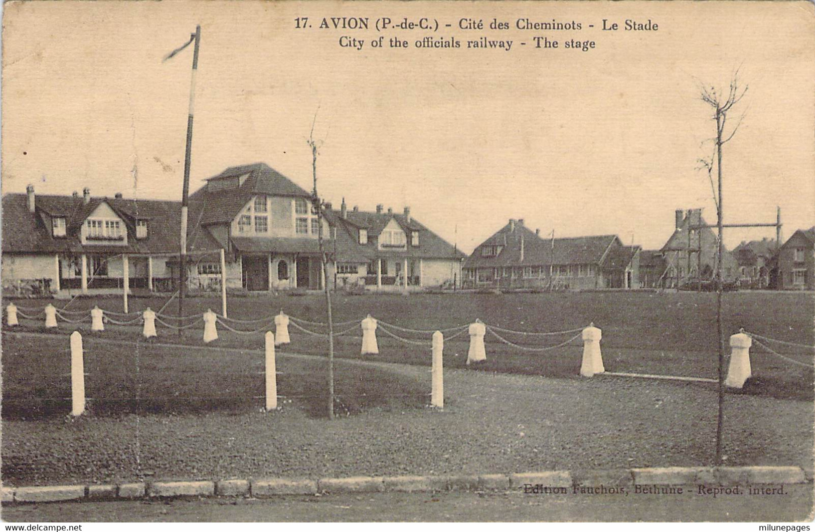 62 Pas De Calais Le Stade De La Cité Des Cheminots D'Avion - Avion