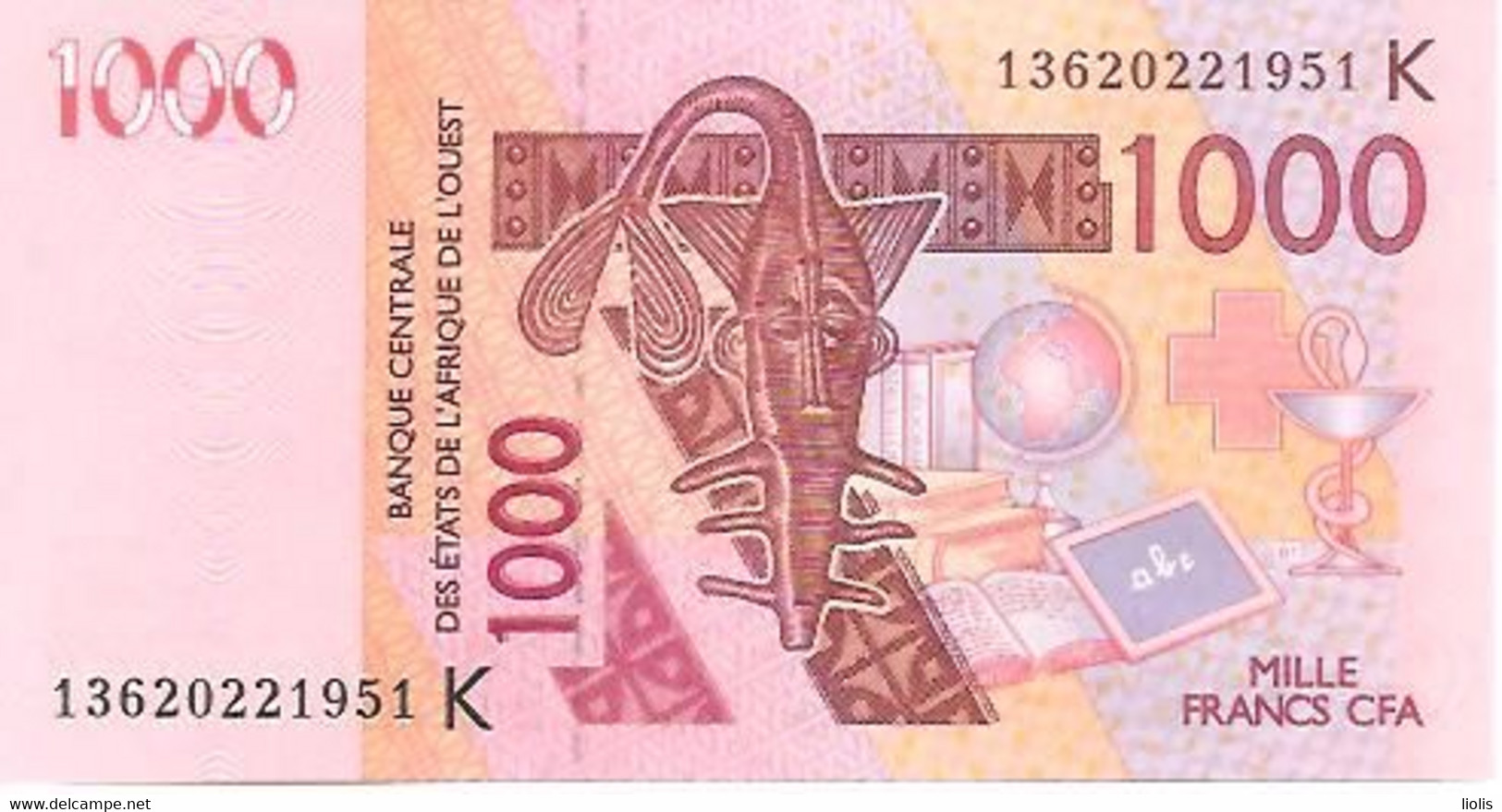 W.A.S.Senegal P-715ka 1000 Francs 2003 - Estados De Africa Occidental