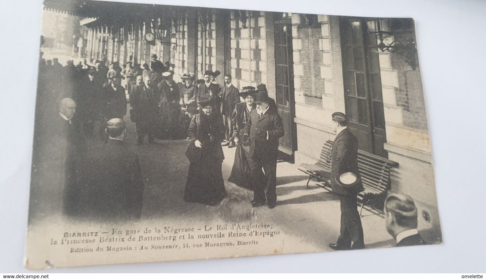 BIARRITZ / GARE DE LA NEGRESSE /ROI ANGLETERRE PRINCESSE BEATRIX DE BATTENBERG /REINE ESPAGNE - Biarritz