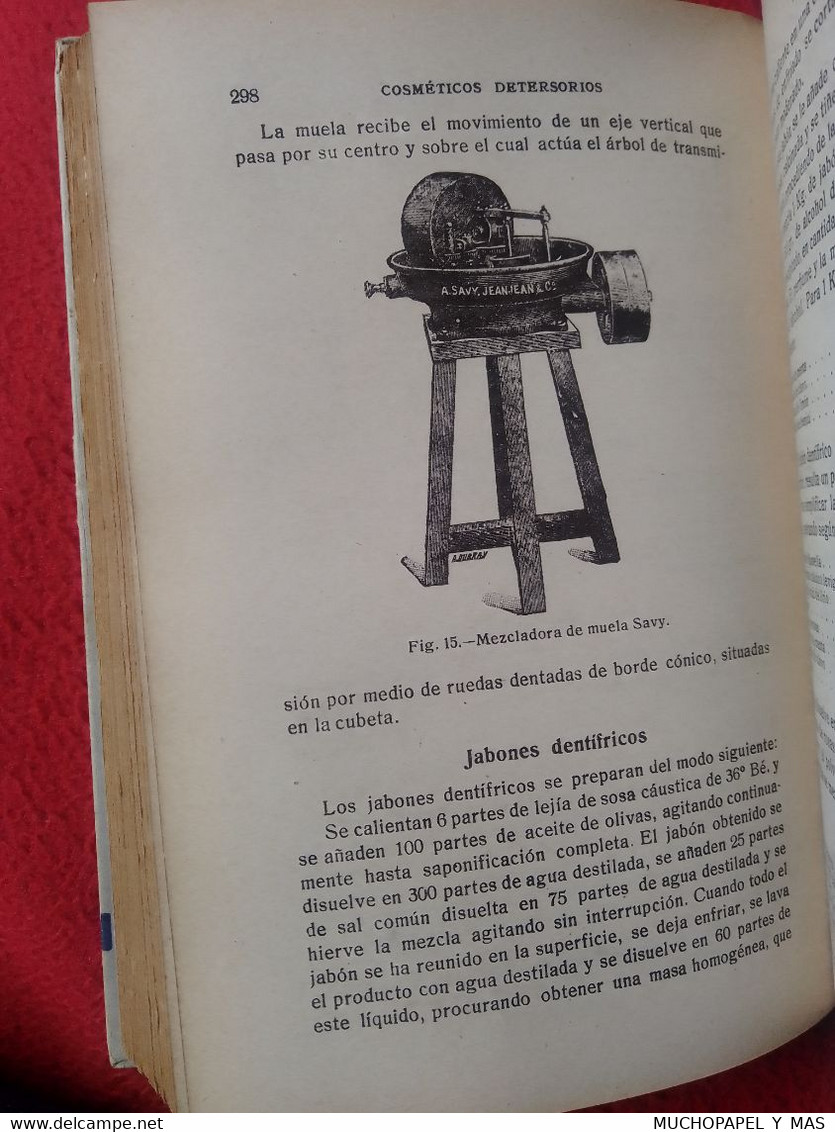 ANTIGUO LIBRO FORMULARIO DE PERFUMES Y COSMÉTICOS J. P. DURVELLE 1940 GUSTAVO GILI EDITOR BARCELONA. PARFUMS COSMÉTIQUES