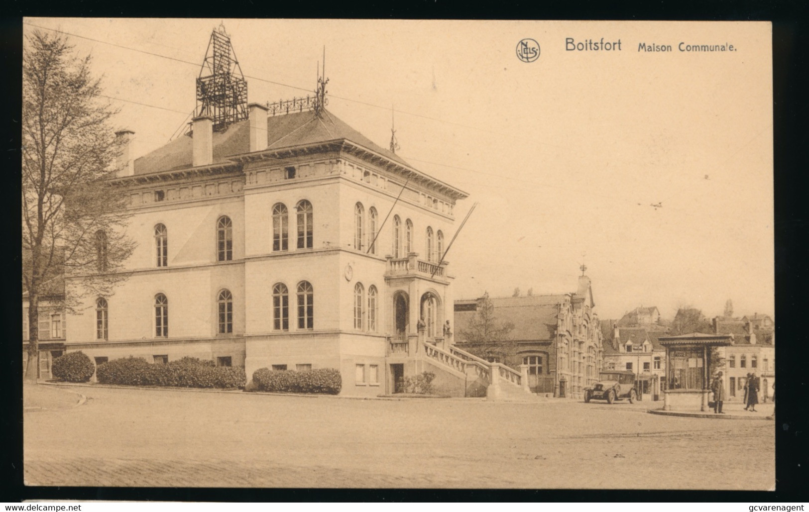 BOITSFORT  MAISON COMMUNALE   ) STREEPSTEMPEL BOITFORT & BOSVOORDE       2 SCANS - Watermael-Boitsfort - Watermaal-Bosvoorde