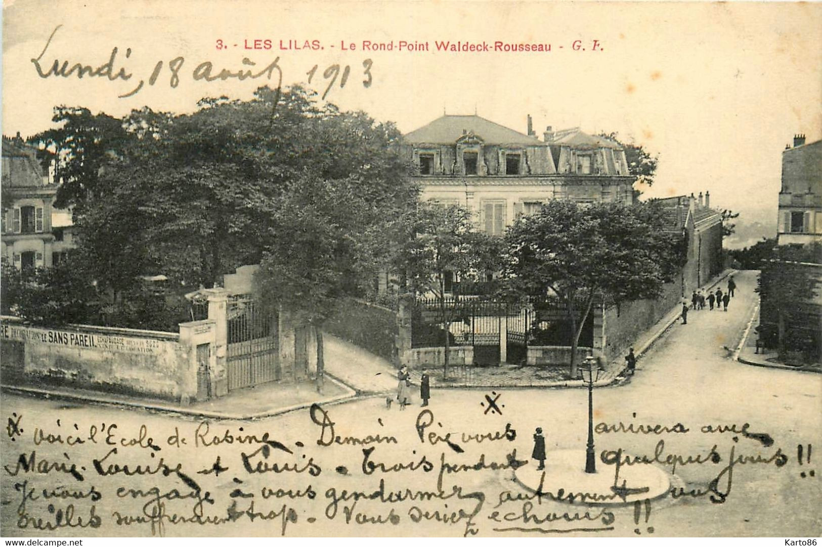 Les Lilas * Le Rond Point Waldeck Rousseau * Rue - Les Lilas