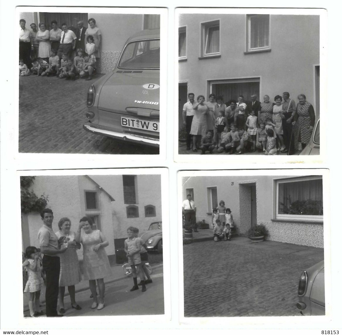 Brecht  Verbroedering  Brecht - Bitburg (Duitsland) 4 Foto's  9 X 9 Cm - Brecht