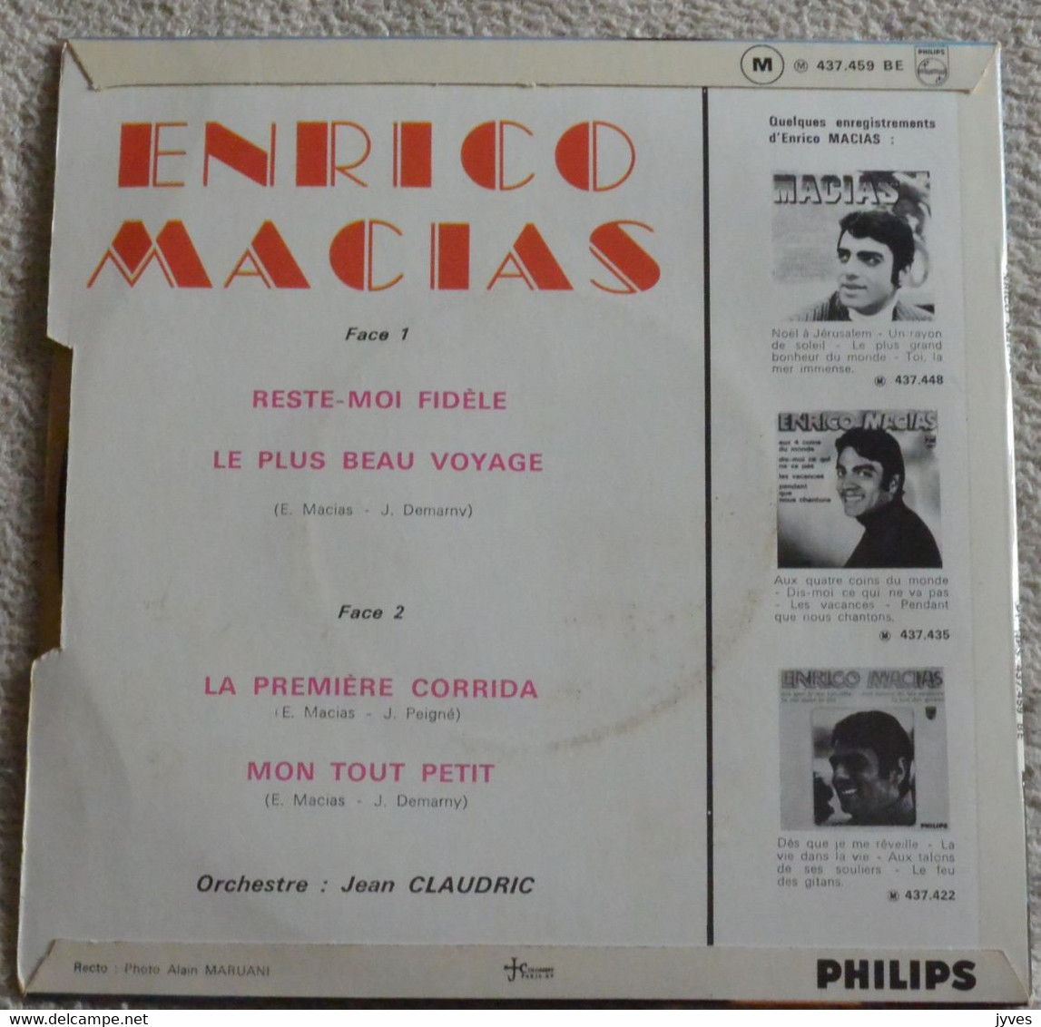 Enrico Macias - Reste Moi Fidèle - 45 T - Maxi-Single