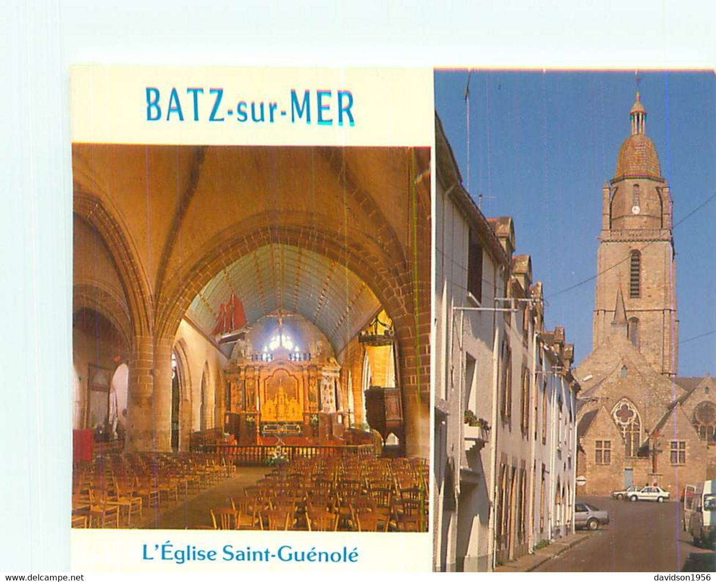 Cpsm -    Batz Sur Mer - L ' église Saint Guénolé                       C991 - Batz-sur-Mer (Bourg De B.)
