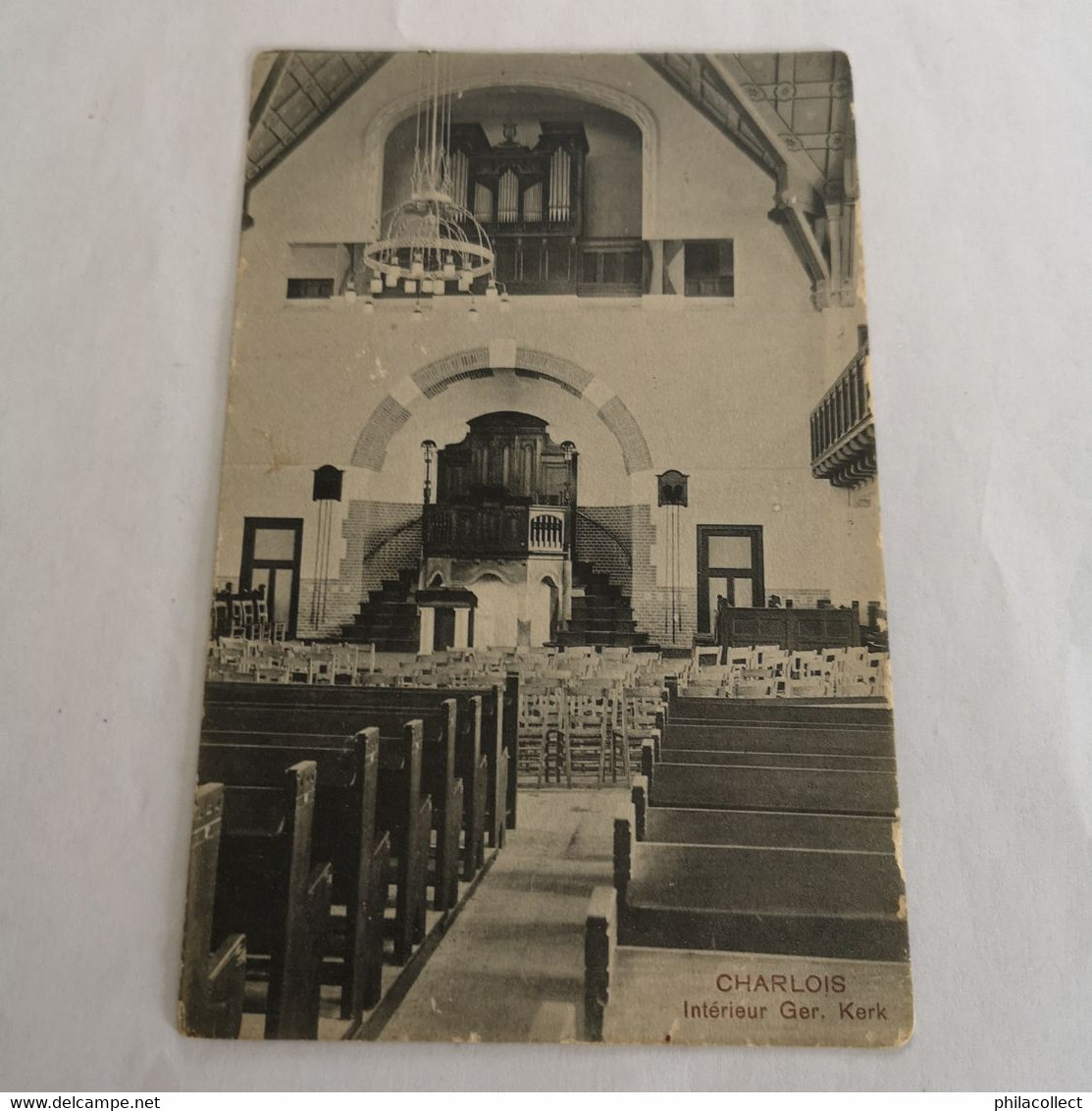 Charlois (Rotterdam) Interieur Ger. Kerk 1910 - Rotterdam