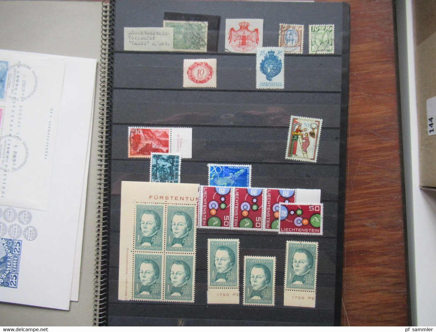 Posten Liechtenstein Ab 1x Vorläufer Auf Österreich Marke Und Dann 1950 / 60er Jahre Mit Einheiten / Randstücke ** - Collections