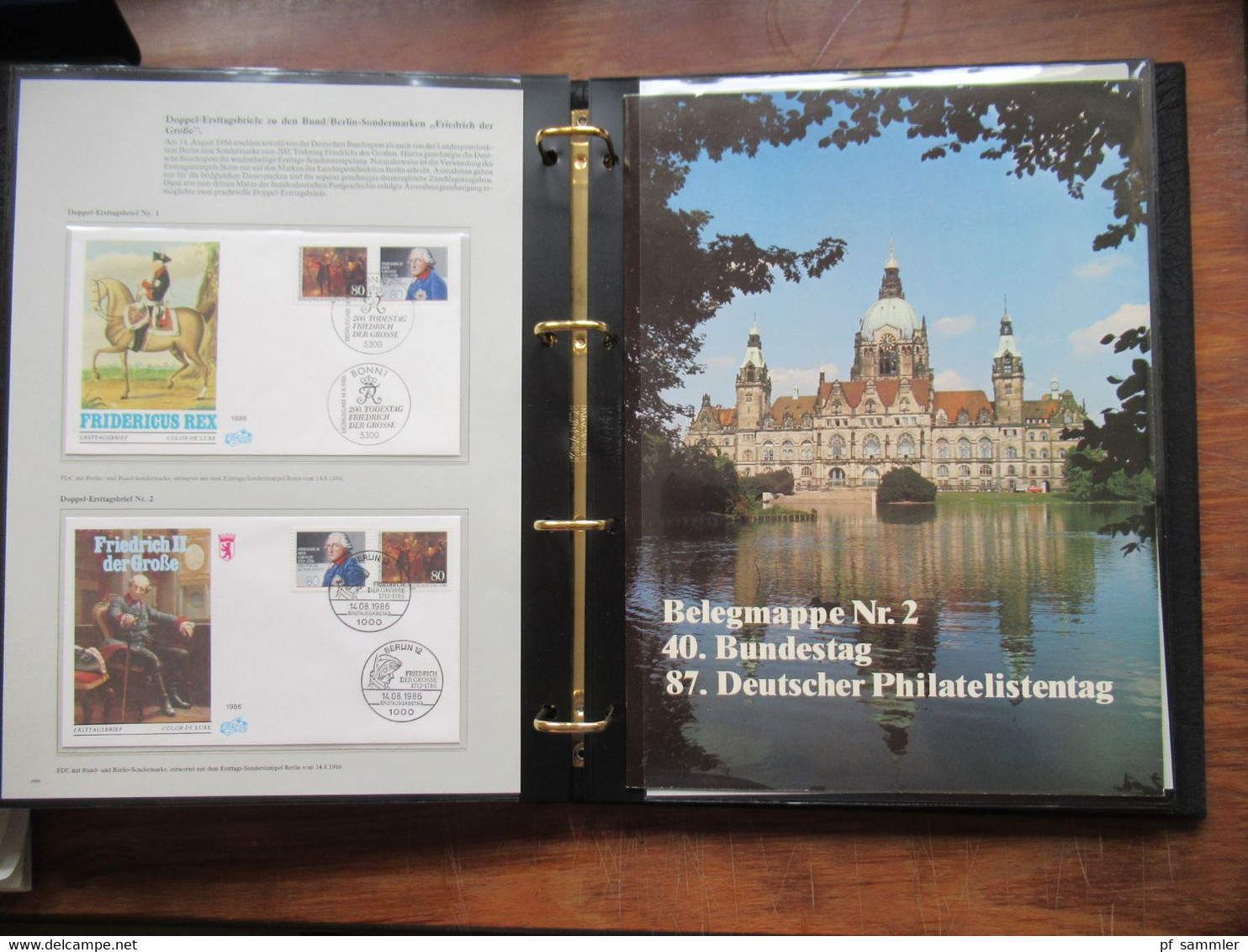 Album / Ringbinder / Abosammlung Bund & Berlin Spezialausgaben sonder MH / MH / FDC / Belege und 3x Funklotterie GA