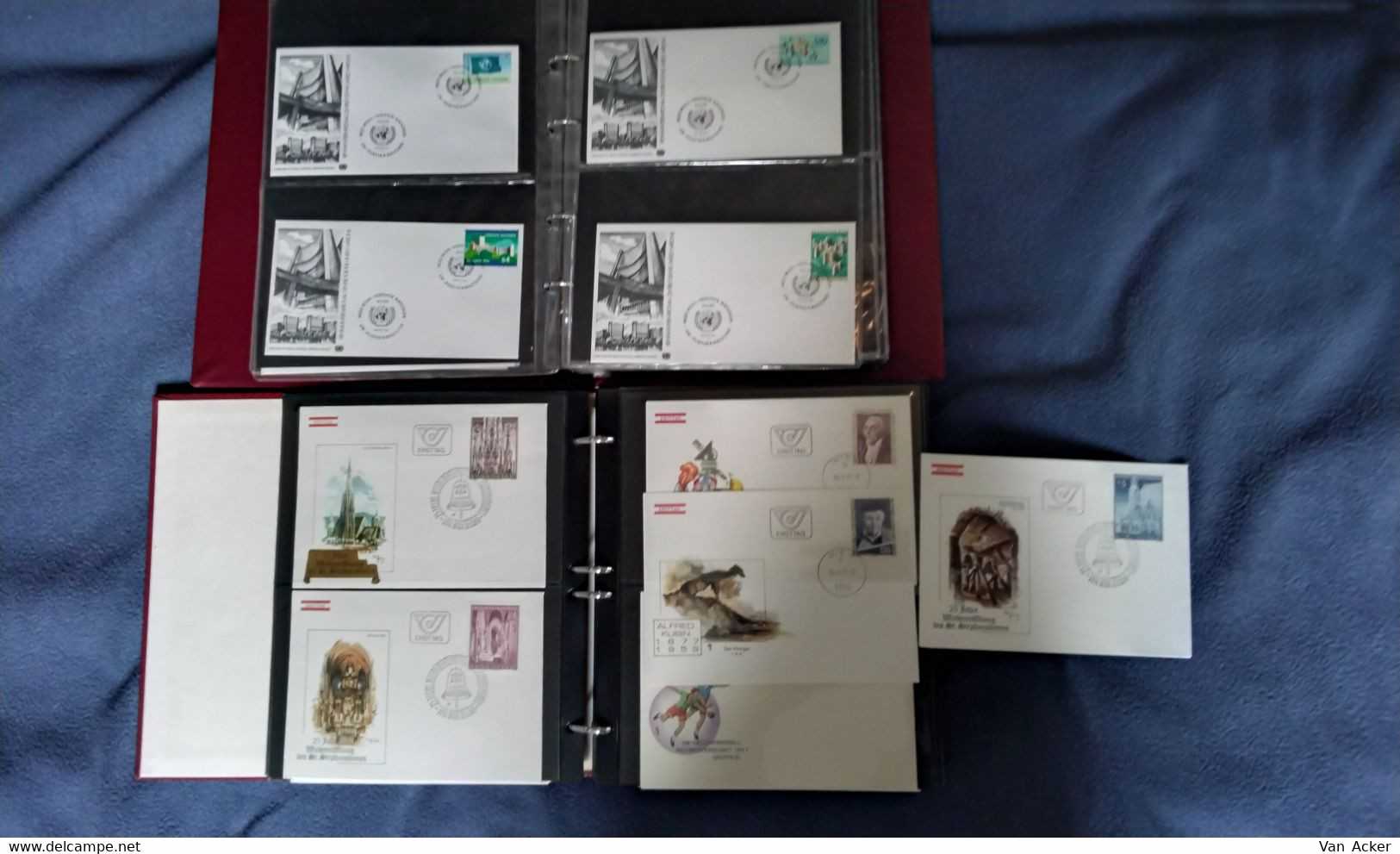 Collection Austria/UNO (FDC,postcards,...) - Sammlungen (im Alben)