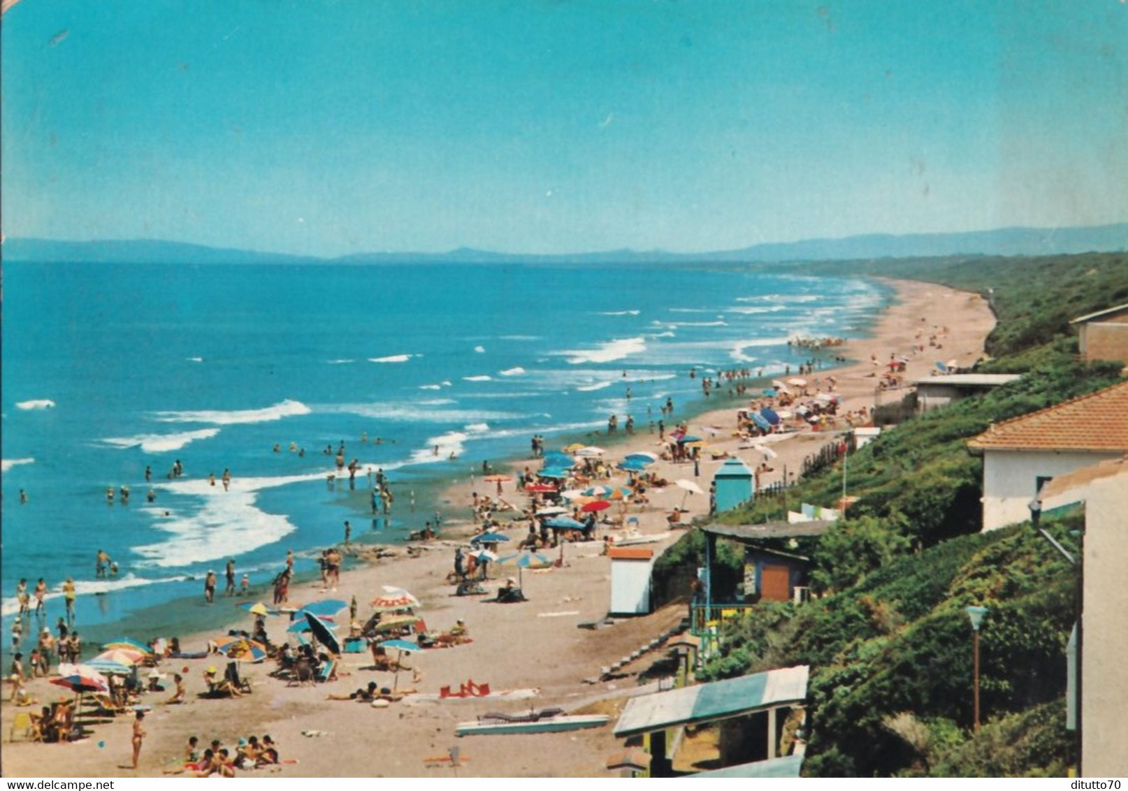 S.vicenzo - Livorno - Spiaggia - Formato Grande Viaggiata – FE390 - Livorno