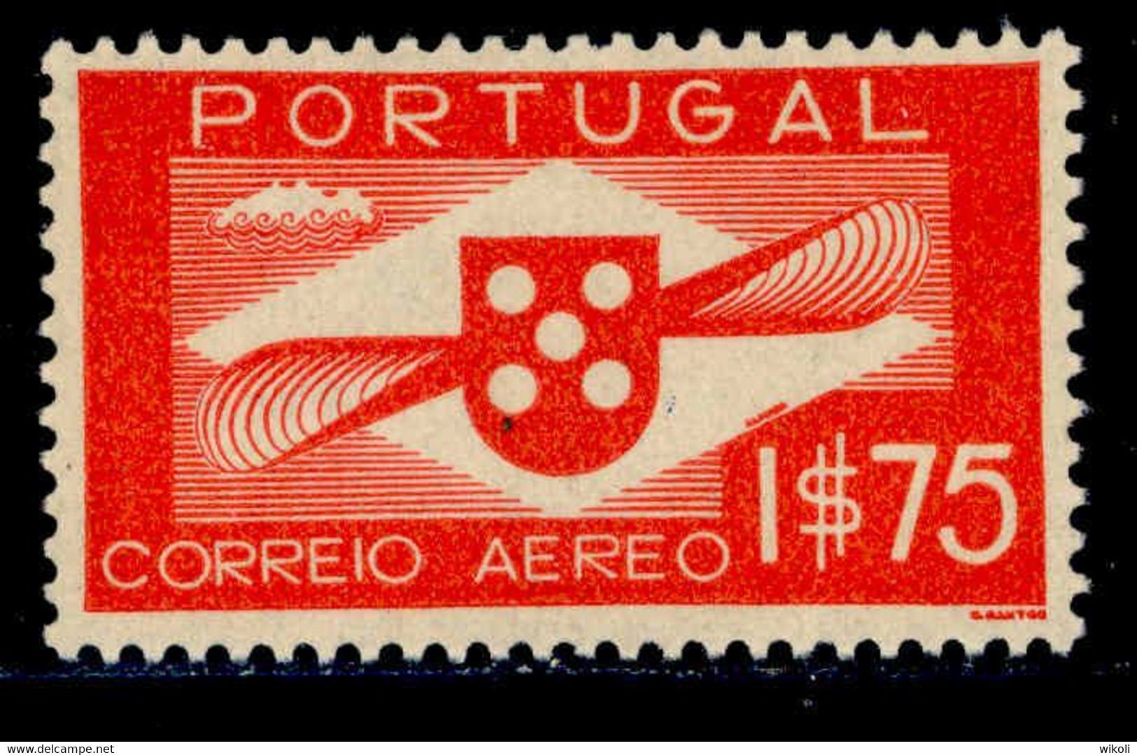 ! ! Portugal - 1936 Air Mail 1$75 - Af. CA 02 - MH - Ungebraucht