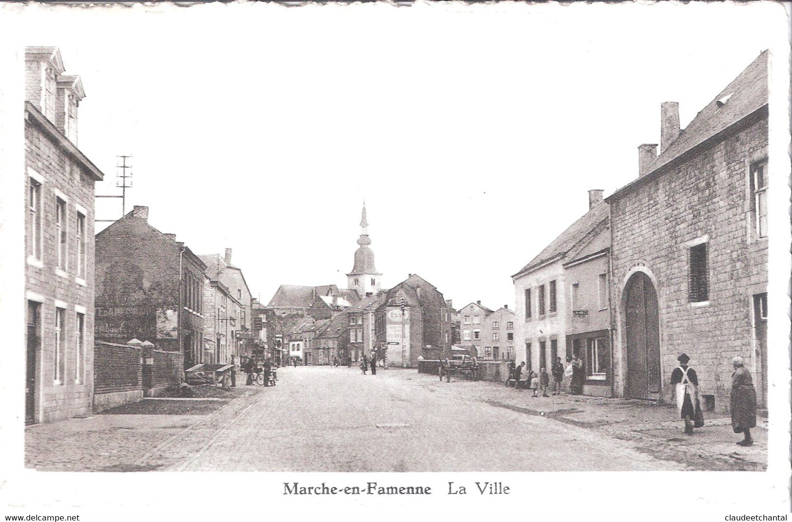 CP De Marche-en-Famenne La Ville :route En Venant De Liège. - Marche-en-Famenne