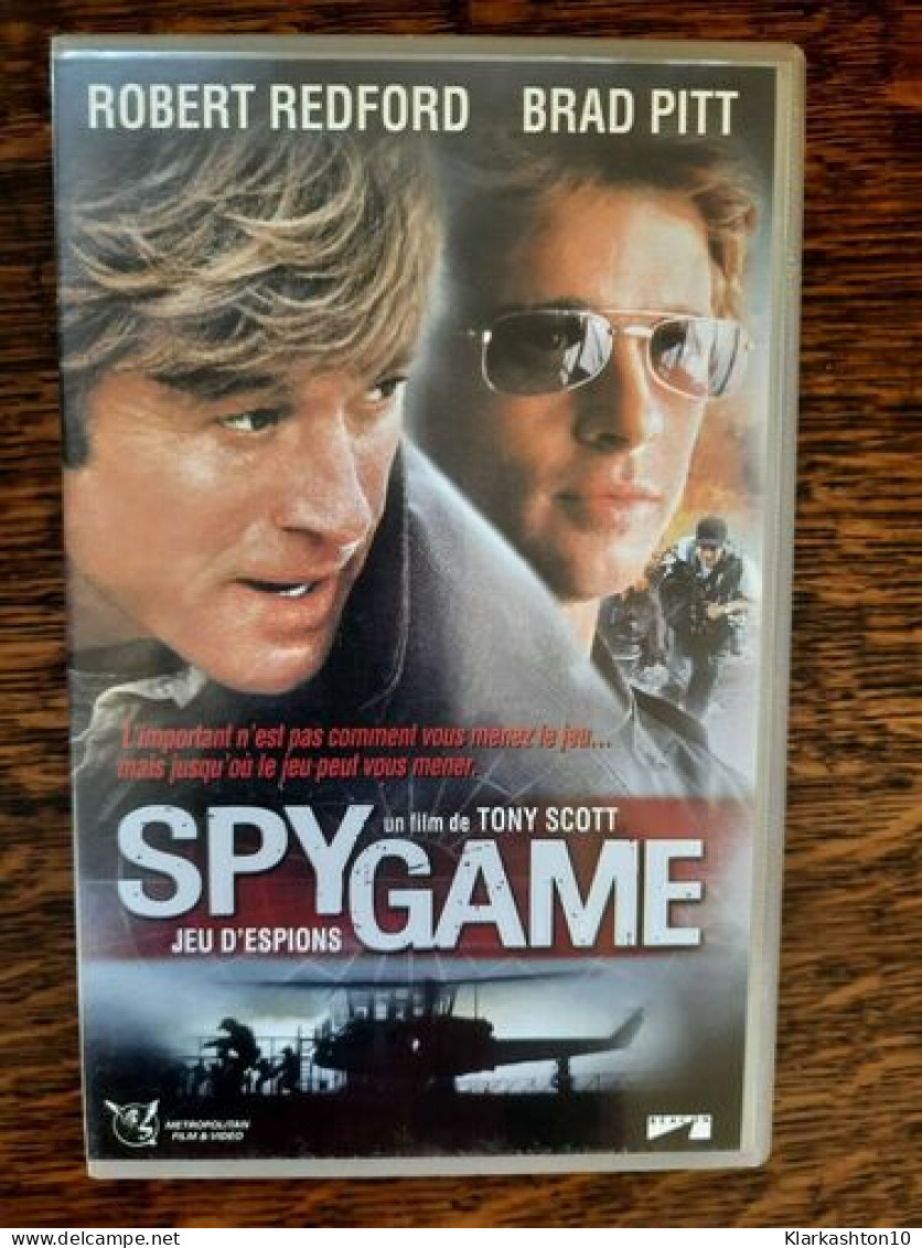 Cassette Video - Spy Game - Jeu D'Espions Film Avec Brad Pitt - Autres & Non Classés
