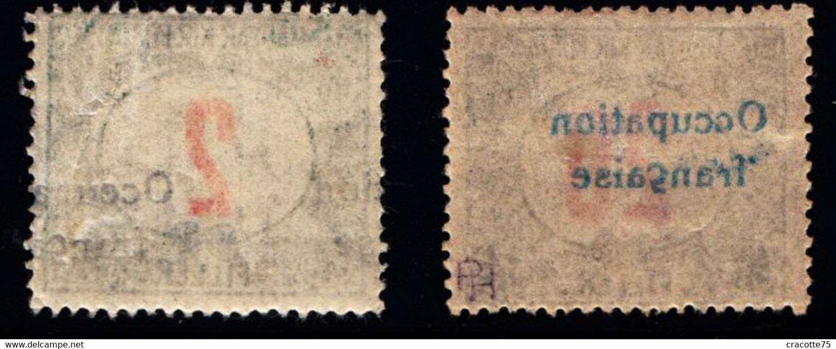 HONGRIE - ARAD - Occupation Française 1919 - Taxe N° 6** "surcharge Déplacée" - N°10* "surcharge Recto-verso". - Nuevos