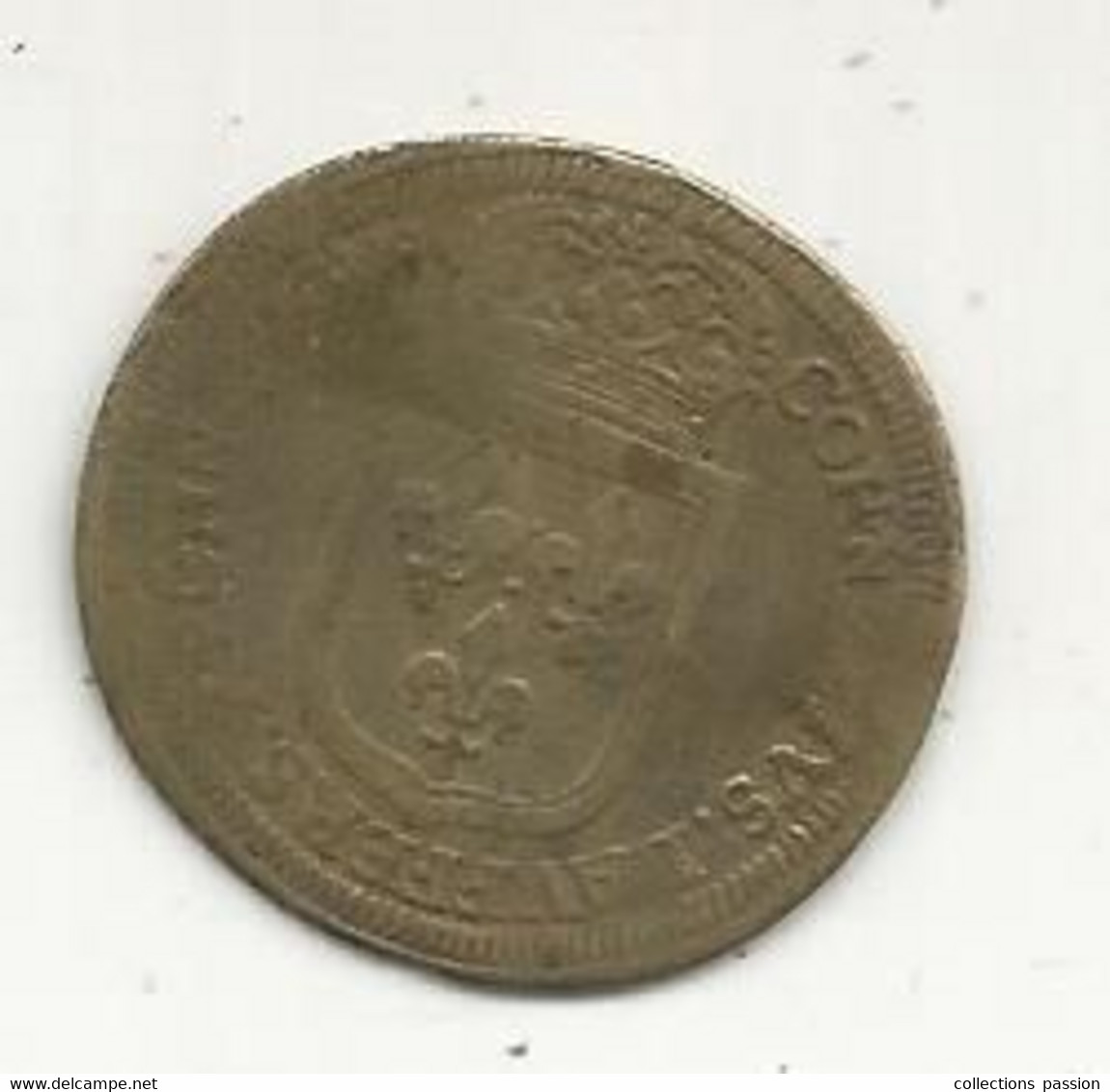 Jeton , LOUIS XIV , 2 Scans - Royaux / De Noblesse