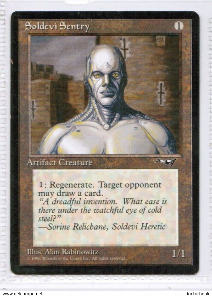 MAGIC The GATHERING  "Soldevi Sentry (1)"---ALLIANCES (MTG--151-4) - Other & Unclassified