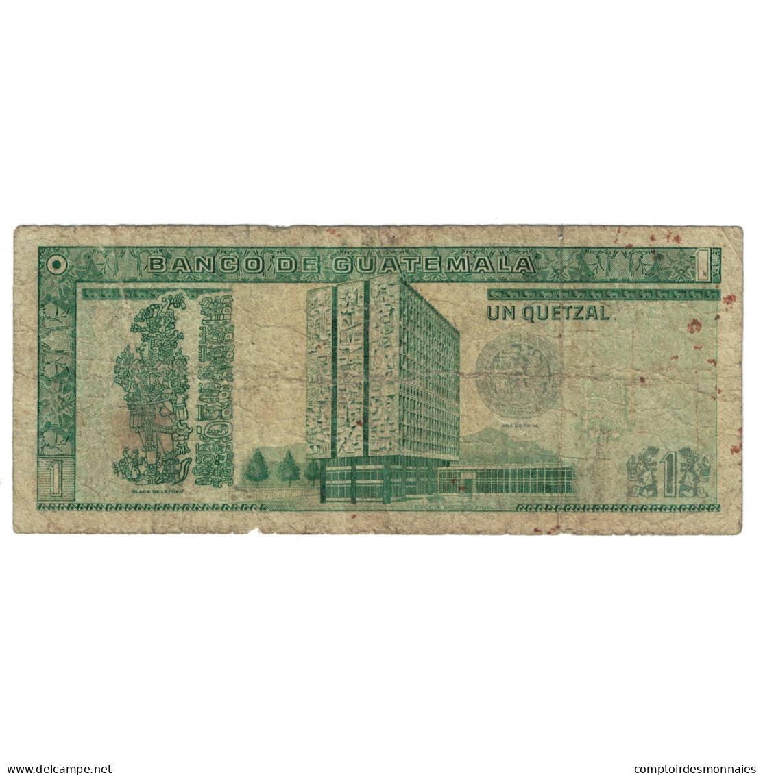 Billet, Guatemala, 1 Quetzal, 1992, 1992-02-14, KM:73d, TB - Guatemala