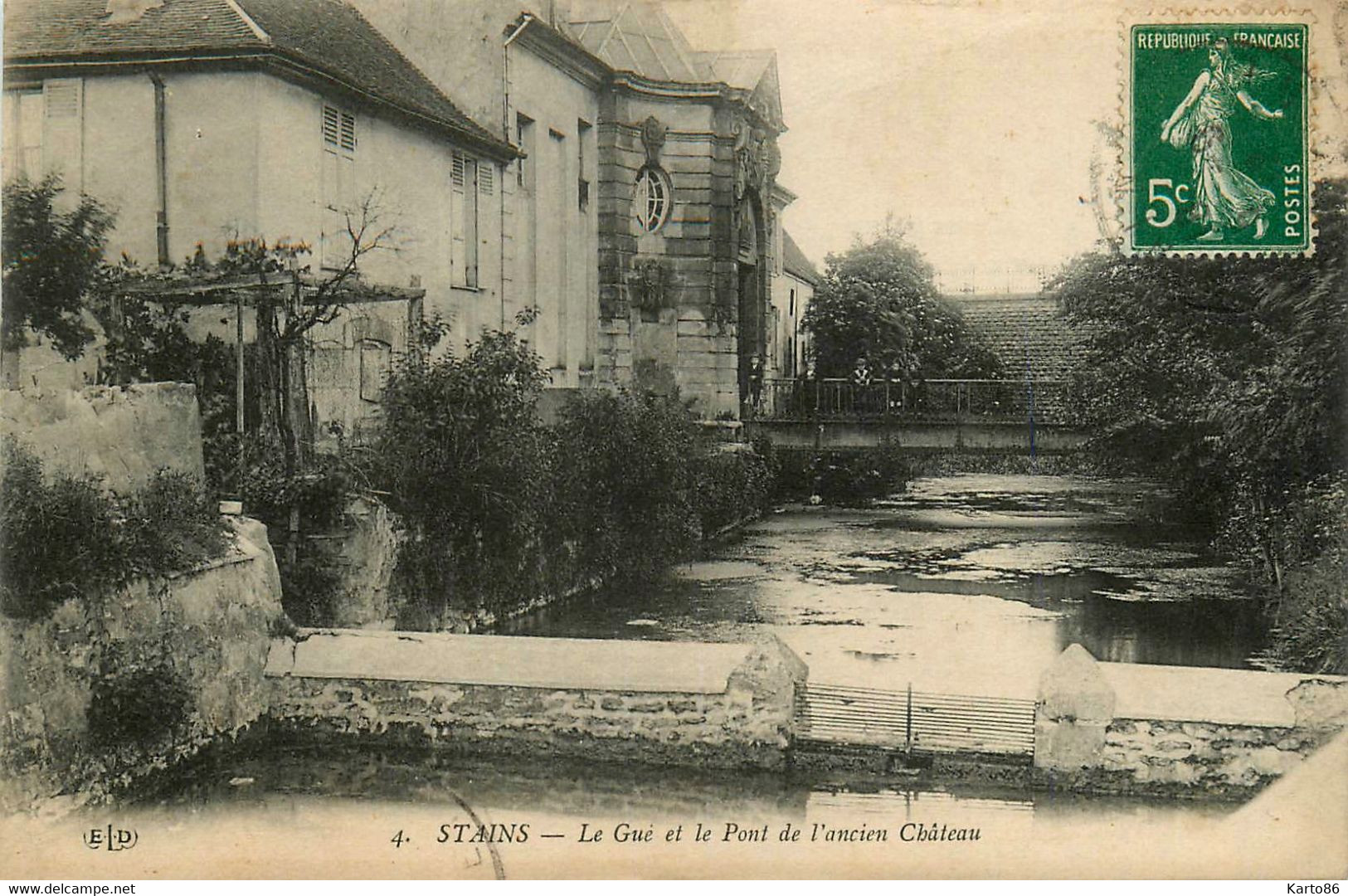 Stains * Le Gué Et Le Pont De L'ancien Château * Passerelle - Stains