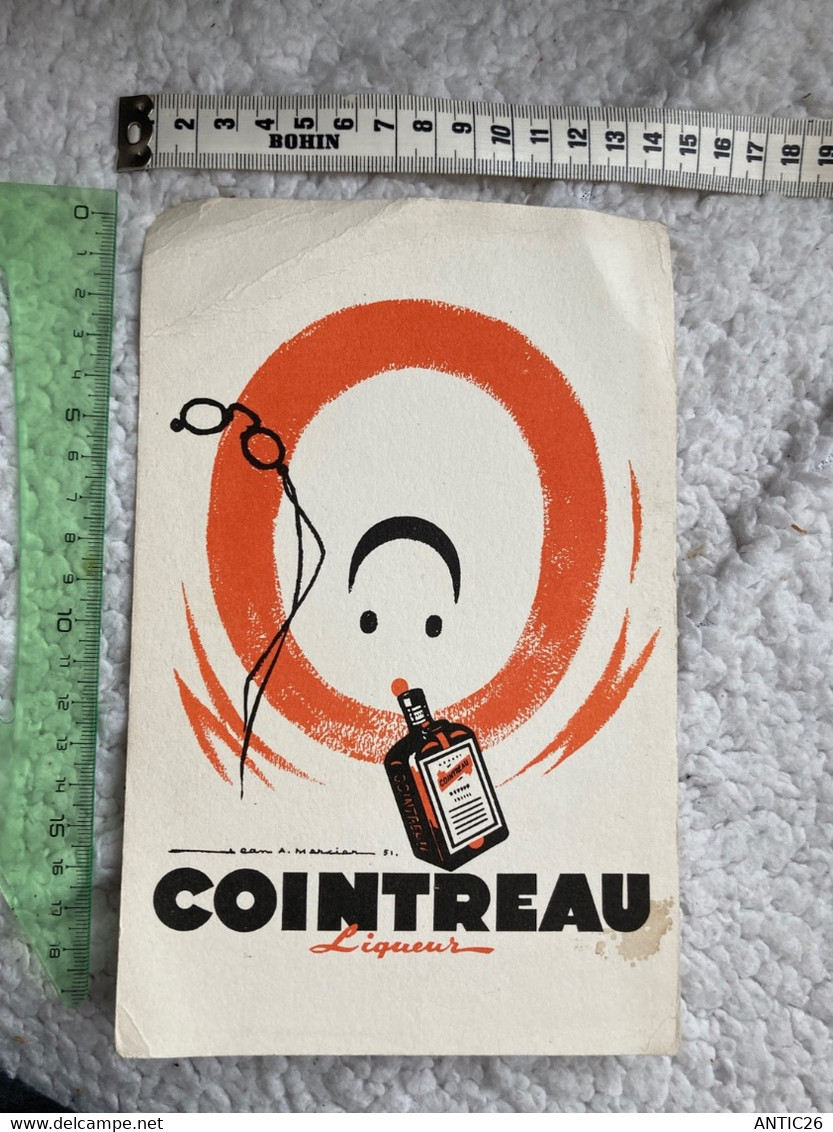 BOUVARD ANCIEN COINTREAU LIQUEUR  ILLUSTRATEUR JEAN ADRIEN MERCIER - Drank & Bier