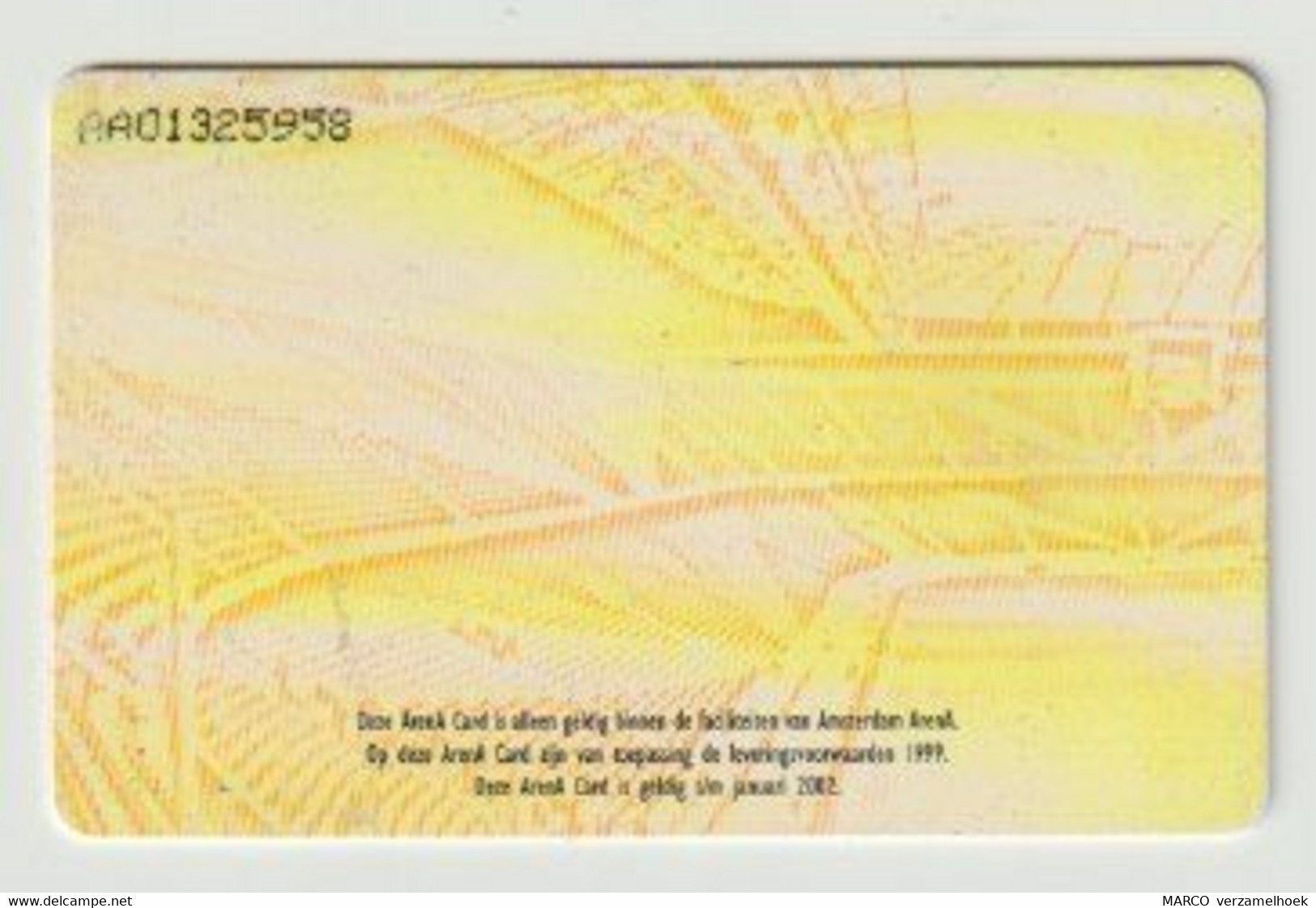 ARENA-card Amsterdam (NL) Ajax-ABN-AMRO Bank - Unclassified