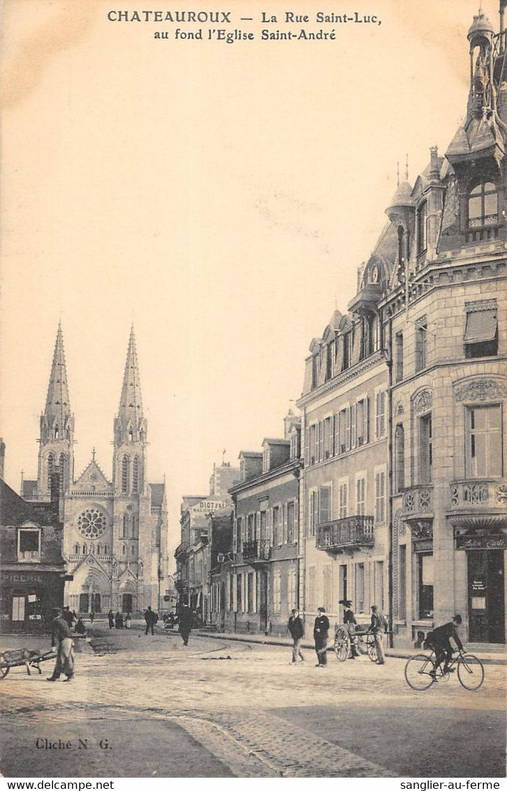 CPA 36 CHATEAUROUX LA RUE SAINT LUC - Chateauroux