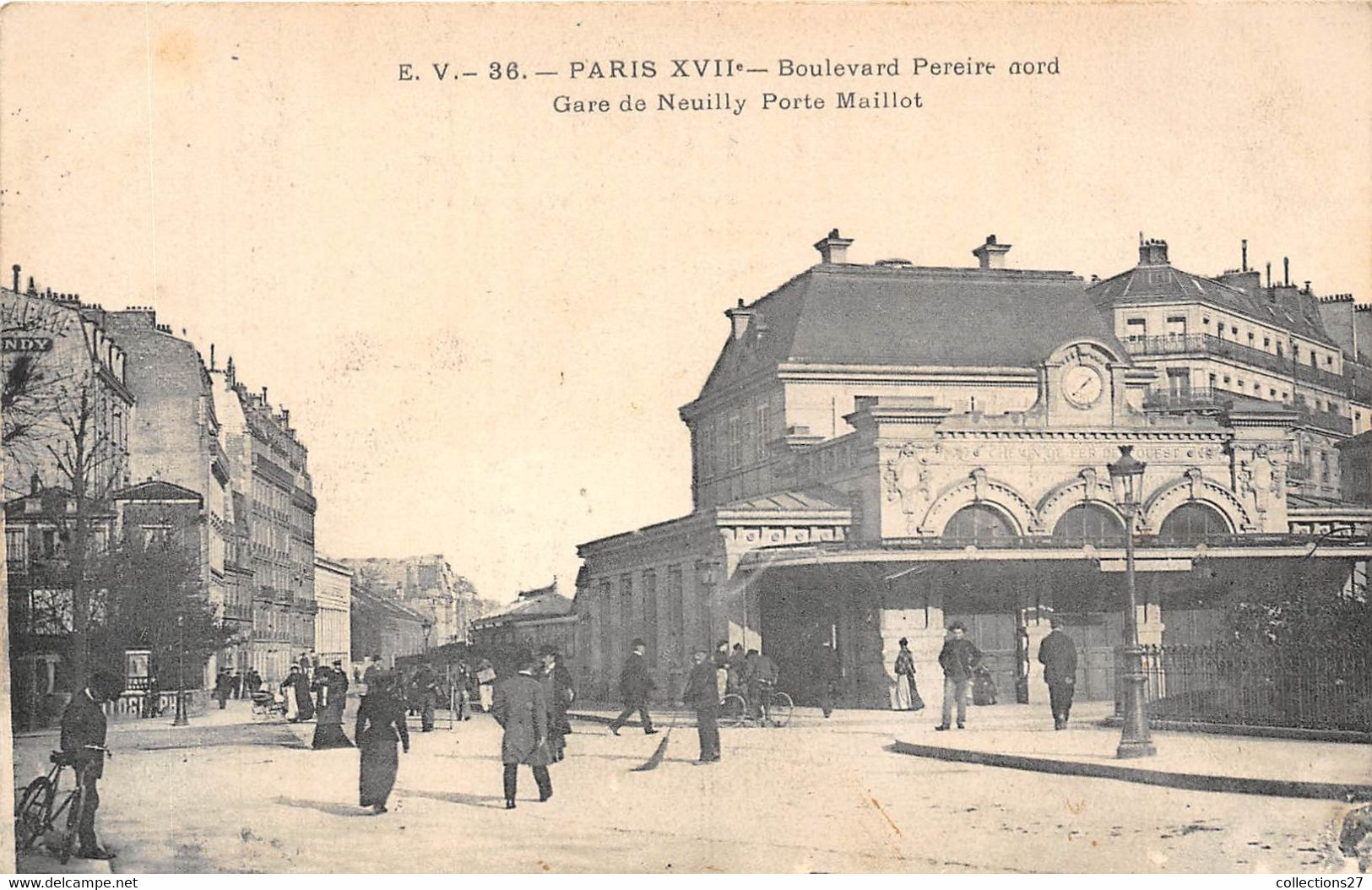 PARIS-75017-BOULEVARD PEREIRE NORD , GARE DE NEUILLY PORTE MAILLOT - Paris (17)