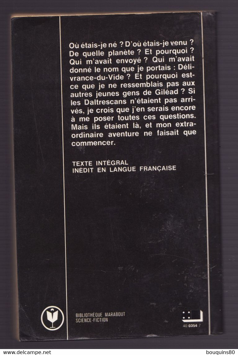 LE FILS DES ETOILES De JOHN MORRESSY 1976 Bibliothéque Marabout N°502 - Marabout SF